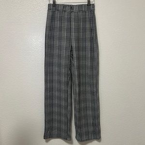 PLAID BUSINESS CASUAL PANTS